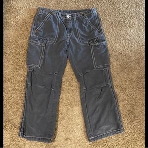 True Religion Men's Cargo Pants - Charcoal